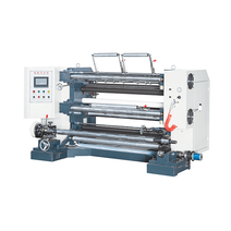 Máy cắt và cuộn lại có điều khiển bằng PLC tốc độ cao cho màng nhựa trong 200 M / phút